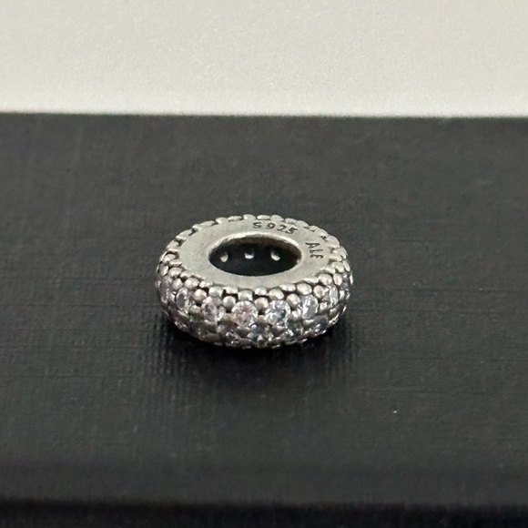 Pandora Clear Sparkle CZ Inspiration Within Spacer Sparkly Bead Charm - Picture 2 of 6